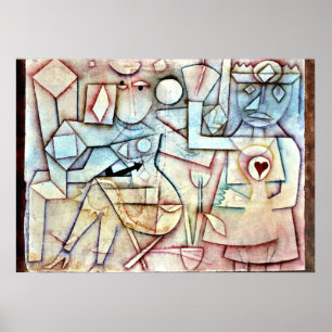Paul Klee: Old Love Song, painting by Klee Poster