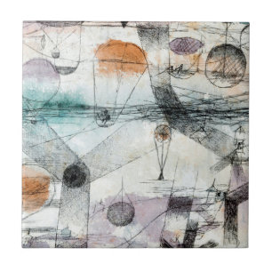 Paul Klee Plants Earth & Realm of the Air: Bauhaus Ceramic Tile