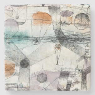 Paul Klee Plants Earth & Realm of the Air: Bauhaus Stone Coaster