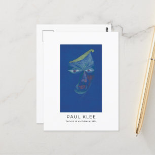 Paul Klee, Portrait of an Oriental - Abstract Art Postcard
