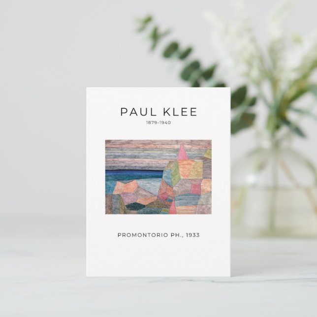 Paul Klee, Promontorio Ph. - Modern Abstract Art Postcard (Standing Front)