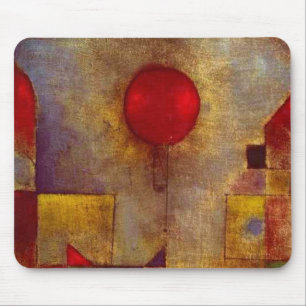 Paul Klee Red Balloon Abstract Colorful Art  Mouse Pad