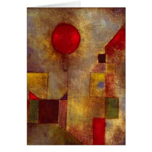 Paul Klee Red Balloon Abstract Colourful Art 