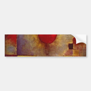 Paul Klee Red Balloon Abstract Colourful Art  Bumper Sticker