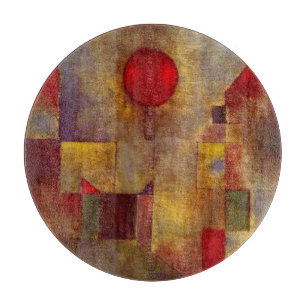 Paul Klee Red Balloon Abstract Colourful Art  Cutting Board