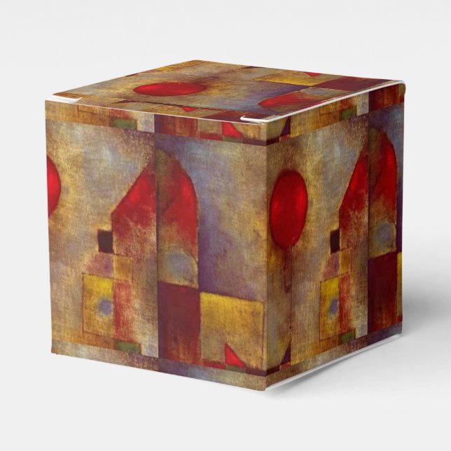 Paul Klee Red Balloon Abstract Colourful Art  Favour Box (Front Side)