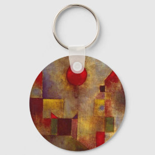 Paul Klee Red Balloon Abstract Colourful Art  Key Ring