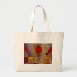Paul Klee Red Balloon Abstract Colourful Art Large Tote Bag