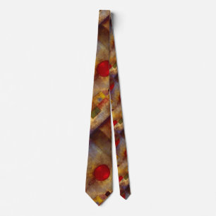 Paul Klee Red Balloon Abstract Colourful Art Tie