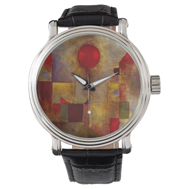Paul Klee Red Balloon Abstract Colourful Art  Watch (Front)