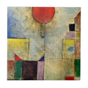 Paul Klee - Red Balloon Ceramic Tile