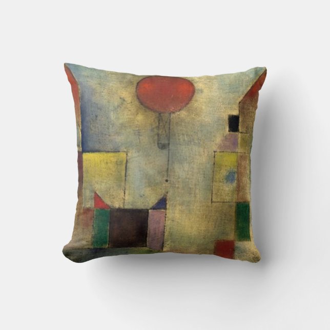 Paul Klee Red Balloon Cushion (Front)