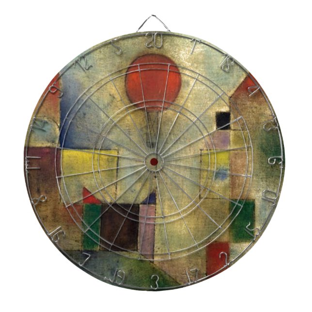 Paul Klee Red Balloon Dartboard (Front)