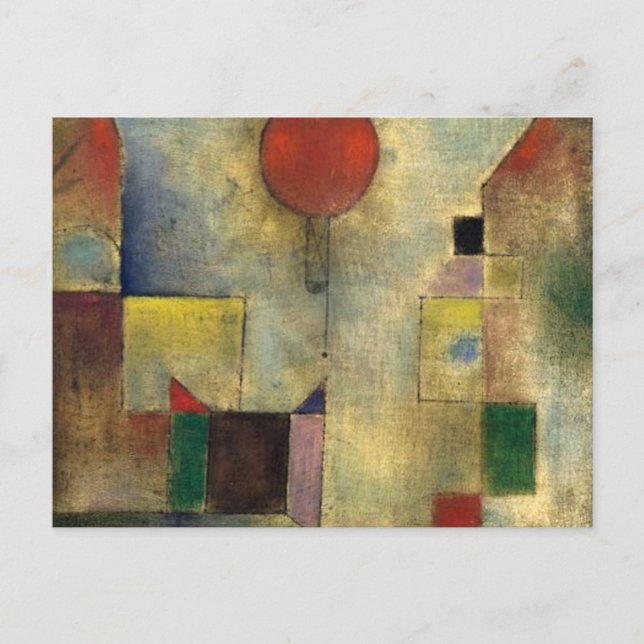 Paul Klee Red Balloon Postcard (Front)