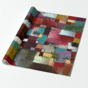 Paul Klee Red Green and Violet-Yellow Rhythms Wrapping Paper