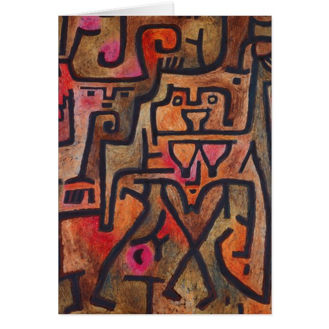 Paul Klee Red Nature Abstract (Front)