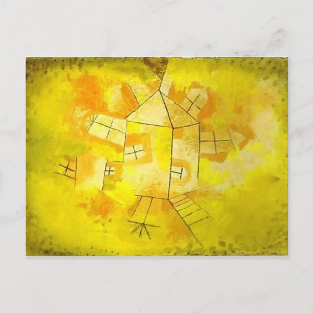 Paul Klee: Revolving House Postcard (Front)