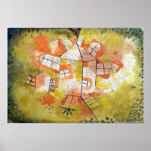 Paul Klee Revolving House Poster (Front)