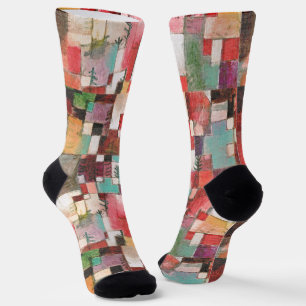 Paul Klee Rhythms Fine Art Abstract Painting Socks