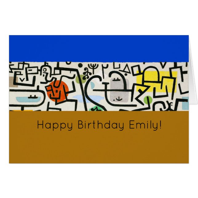 Paul Klee Rich Harbor Abstract Expressionism (Front Horizontal)