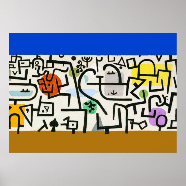 Paul Klee Rich Harbor Abstract Expressionism Poster (Front)
