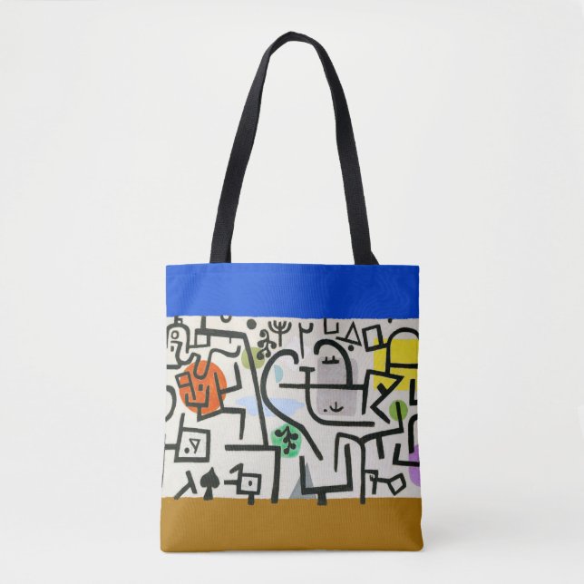 Paul Klee Rich Harbor Abstract Expressionism Tote Bag (Front)