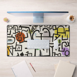 Paul Klee Rich Harbour Abstract Art Poster Desk Mat