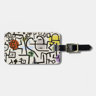 Paul Klee Rich Harbour Abstract Art Poster Luggage Tag