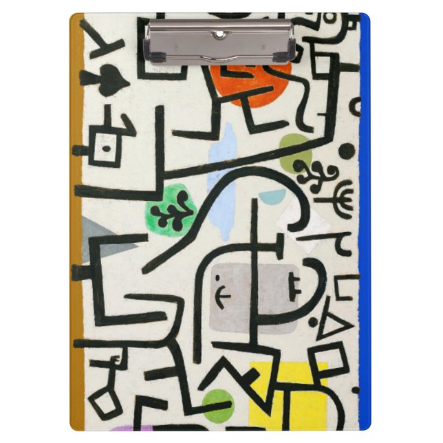 Paul Klee Rich Harbour Abstract Expressionism Clipboard (Front)