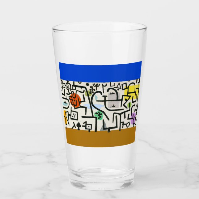 Paul Klee Rich Harbour Abstract Expressionism Glass (Front)