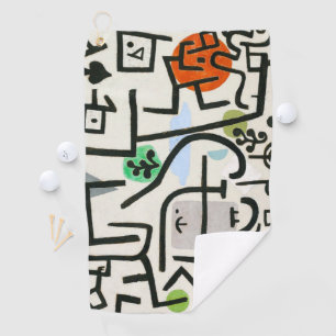 Paul Klee Rich Harbour Abstract Expressionism Golf Towel