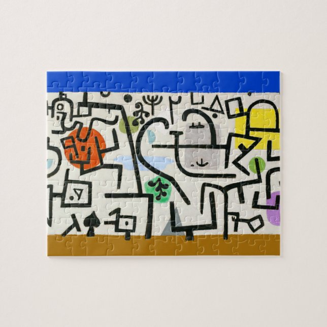 Paul Klee Rich Harbour Abstract Expressionism Jigsaw Puzzle (Horizontal)