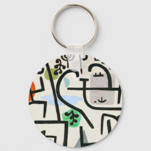 Paul Klee Rich Harbour Abstract Expressionism Key Ring