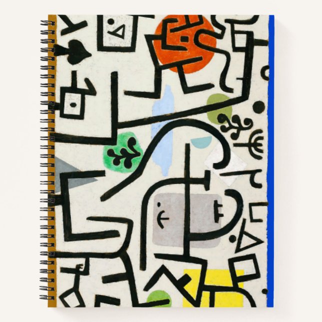Paul Klee Rich Harbour Abstract Expressionism Notebook (Front)