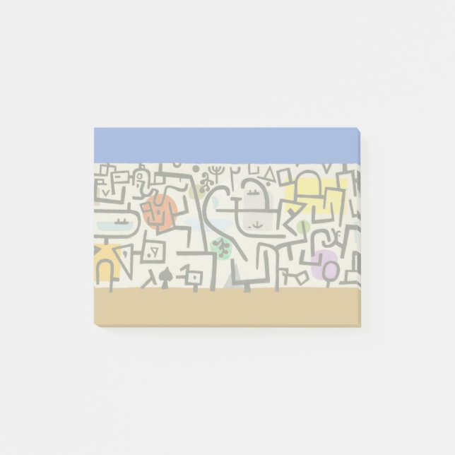 Paul Klee Rich Harbour Abstract Expressionism Post-it Notes (Front)