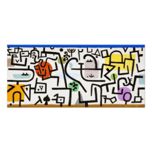 Paul Klee Rich Port Abstract Expressionist Art Photo Print