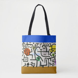 Paul Klee Rich Port Harbour Abstract Travel Tote Bag