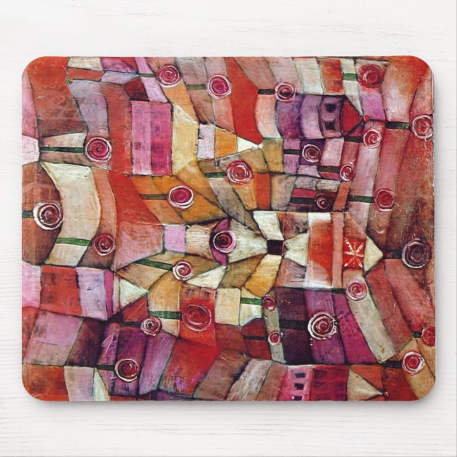 Paul Klee - Rose Garden Mouse Pad (Front)