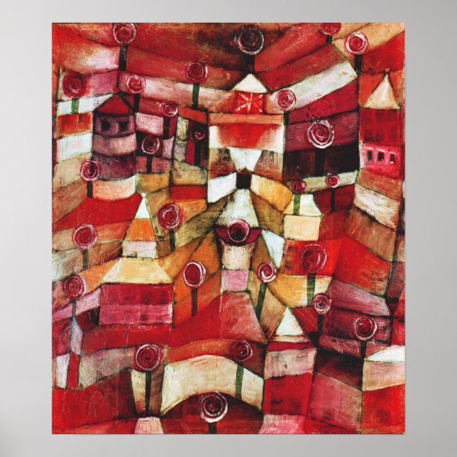 Paul Klee Rose Garden Poster (Front)
