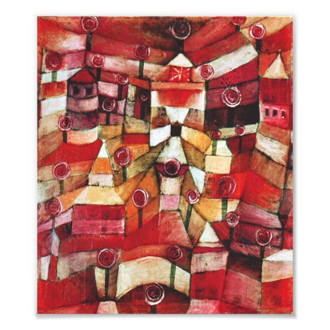 Paul Klee Rose Garden Print (Front)