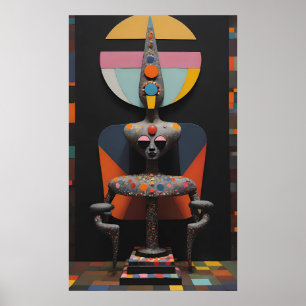 Paul Klee Sat Here Poster