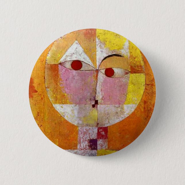 Paul Klee Senecio Painting 6 Cm Round Badge (Front)