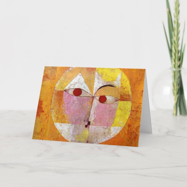 Paul Klee Senecio Painting Card (Front)