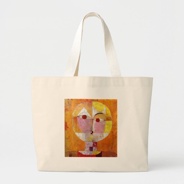 Paul Klee Senecio Painting Large Tote Bag (Front)