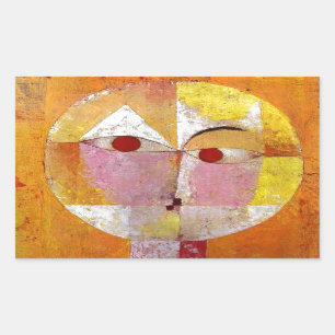 Paul Klee Senecio Painting Rectangular Sticker