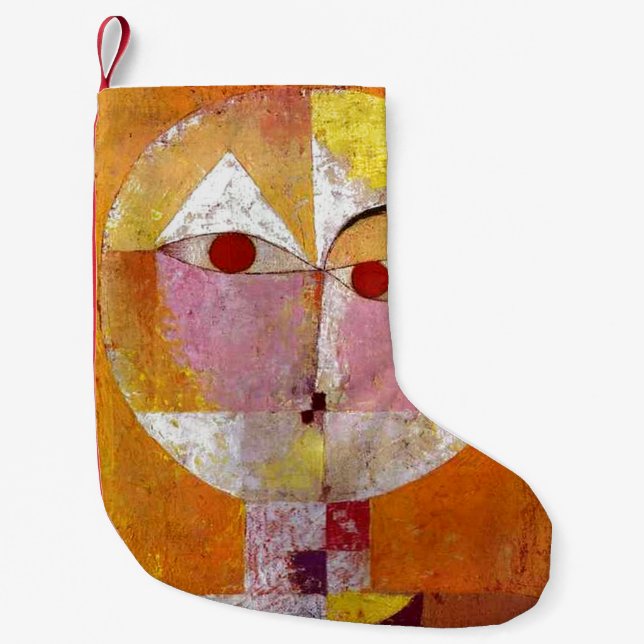 Paul Klee Senecio Painting Small Christmas Stocking (Front)