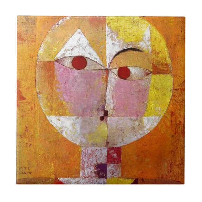 Paul Klee Senecio Painting Tile (Front)