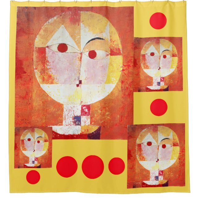 Paul Klee Senecio  Shower Curtain (Front)