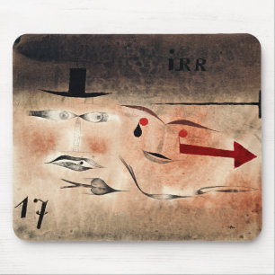 Paul Klee - Seventeen, Crazy, Mouse Pad