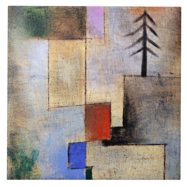 Paul Klee - Small Fir Picture Ceramic Tile (Front)